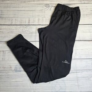 Paradox Black Baselayer Legging Pants Men's Size Large Polyester Spandex 36x32